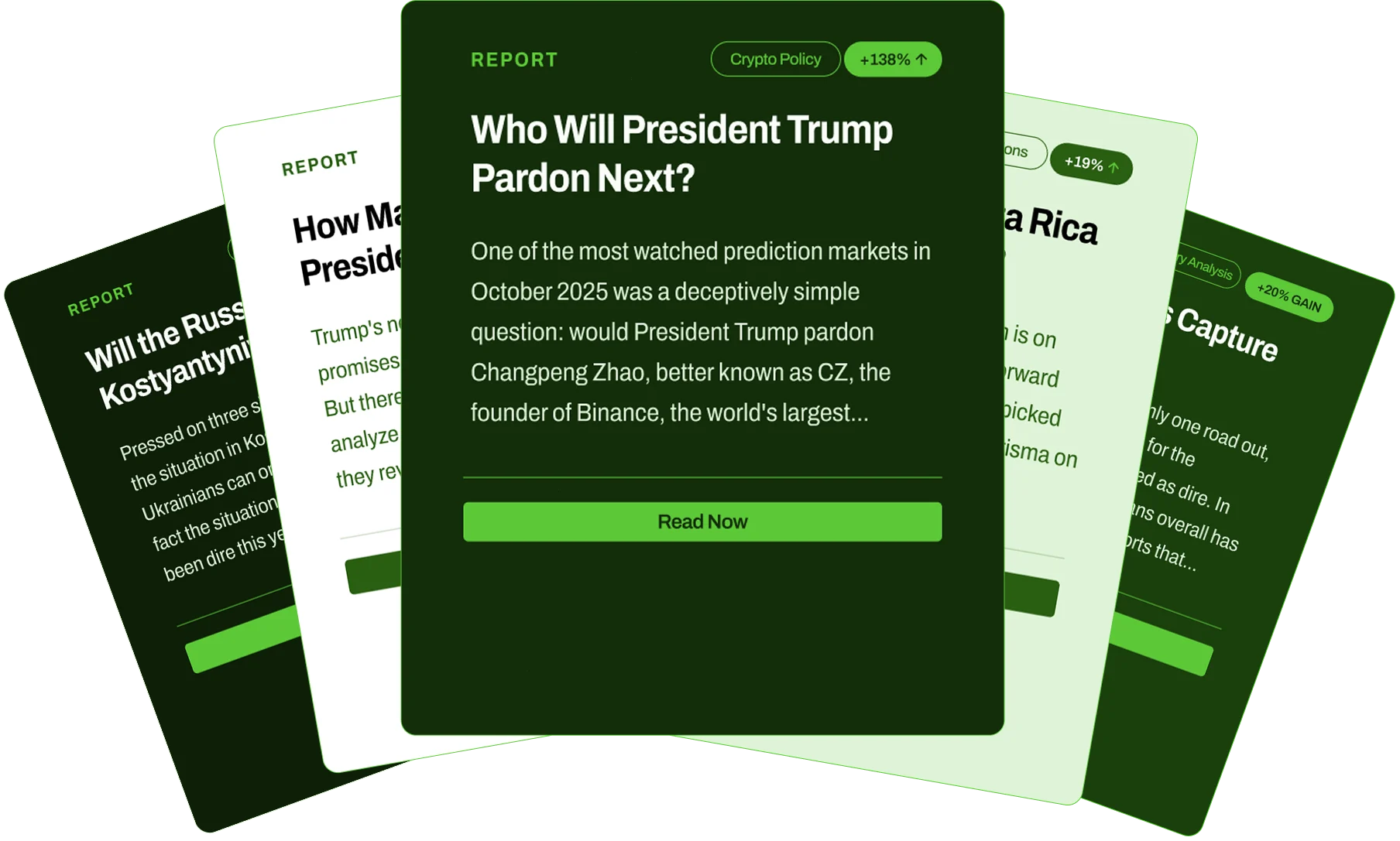 Saygun report cards fanned out, including “Who Will President Trump Pardon Next?”
